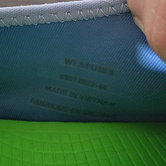 Oofos Slip On Light Blue Recovery Shoes - Picture 5 of 5